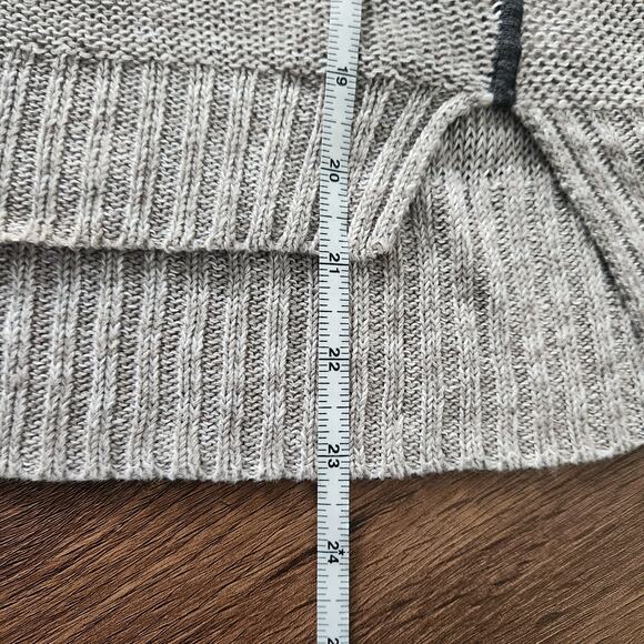 Eileen Fisher Organic Linen Sweater S Grey Beach Minimalist Cozycore Coastal - Picture 7 of 7